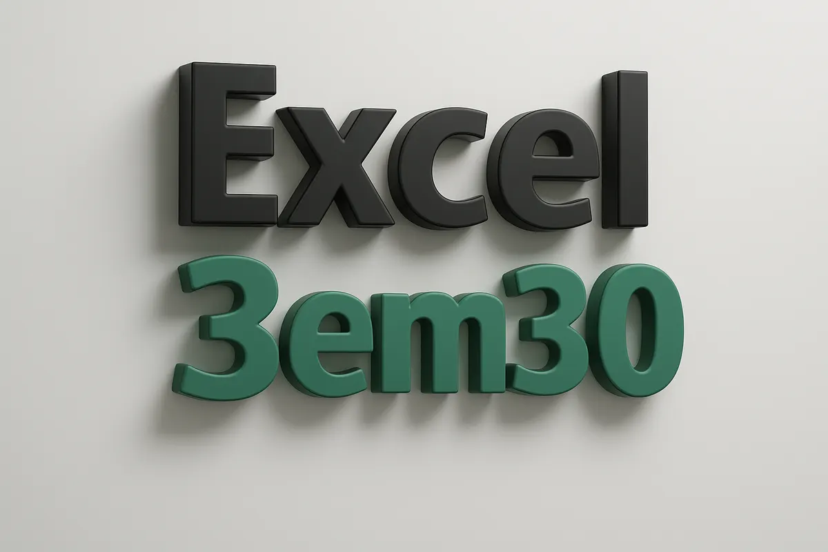 Excel 3em30