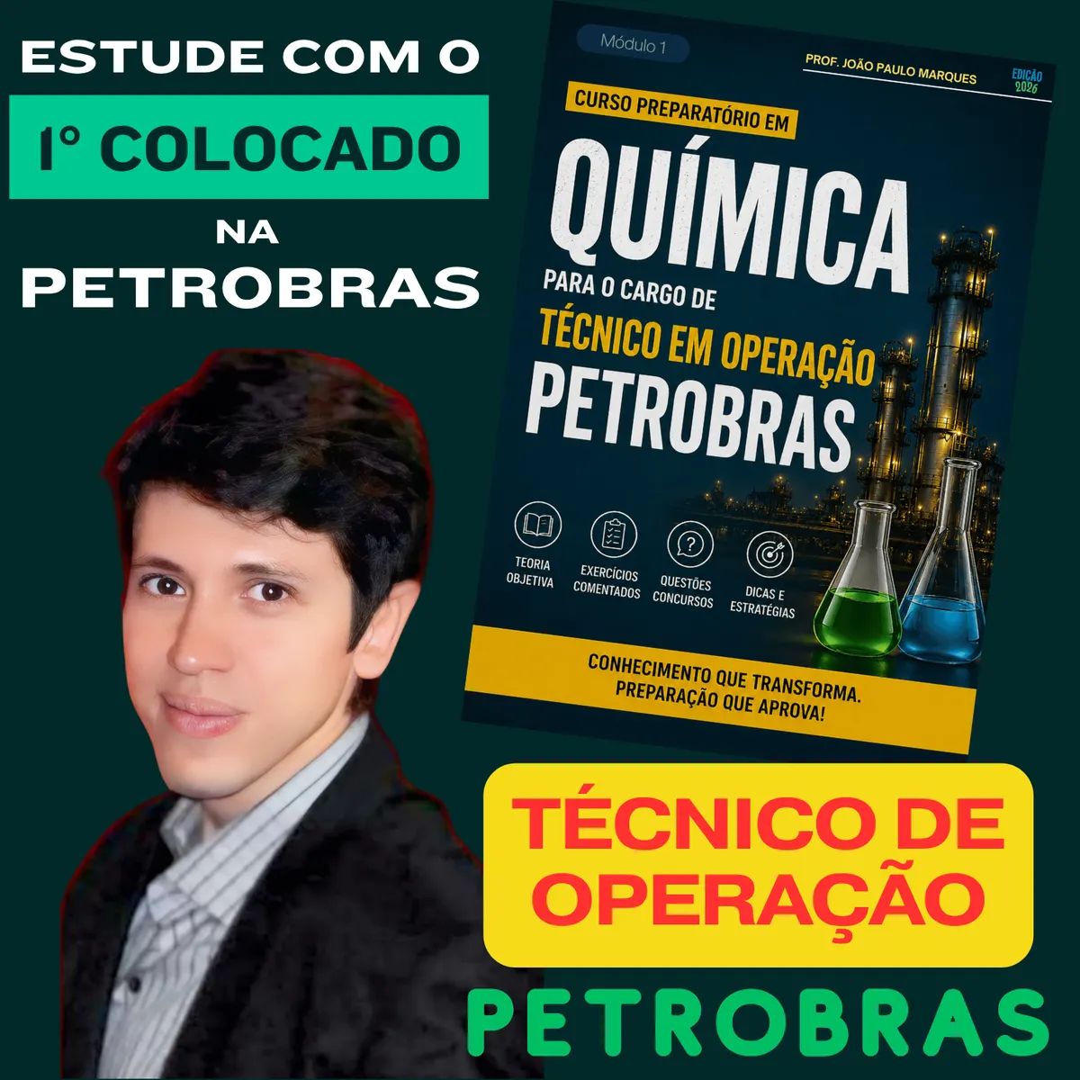 Técnico de Operação (Operador) - PARTE ESPECÍFICA - QUÍMICA para Concurso Petrobras