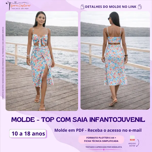 Molde Saída de Praia Infantojuvenil