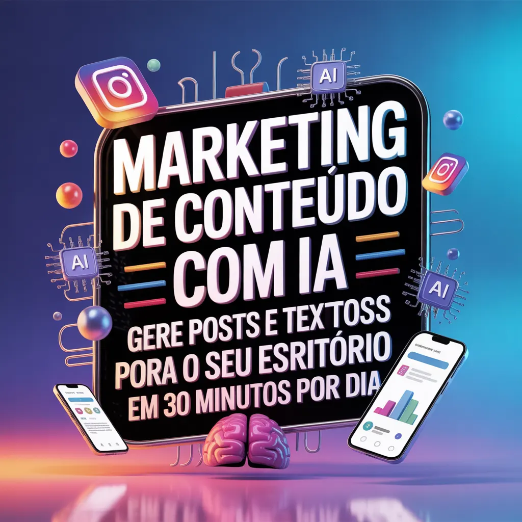 Marketing de Conteúdo com IA: Gere Posts e Textos para o Instagram do Seu Escritório em 30 Minutos por Dia