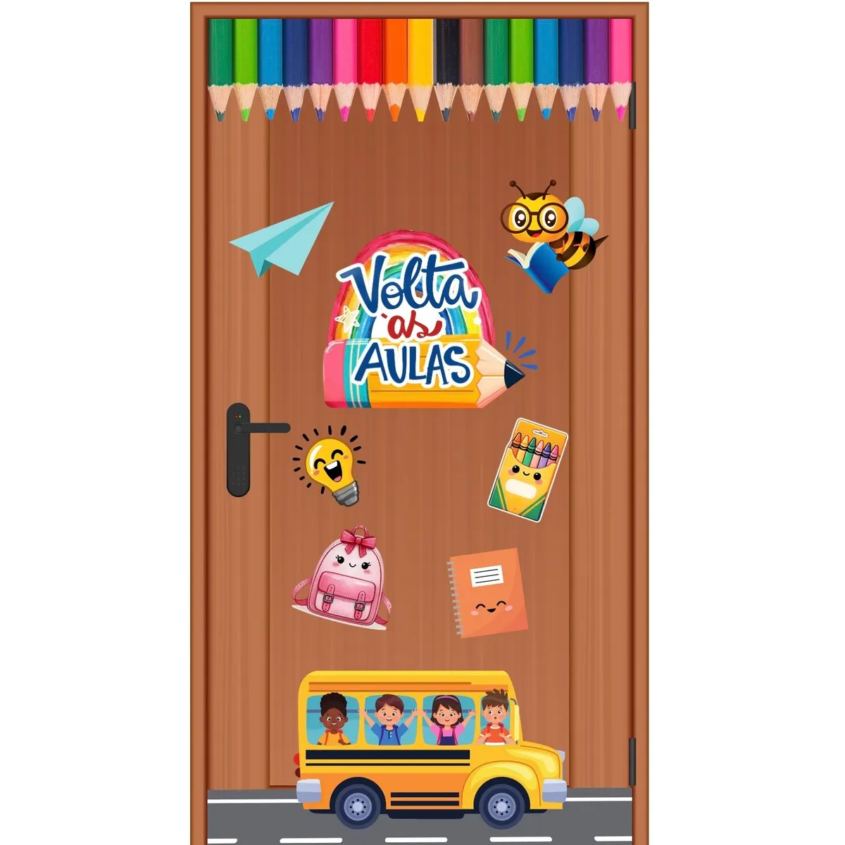 📚✏️ Painel de Porta Volta às aulas