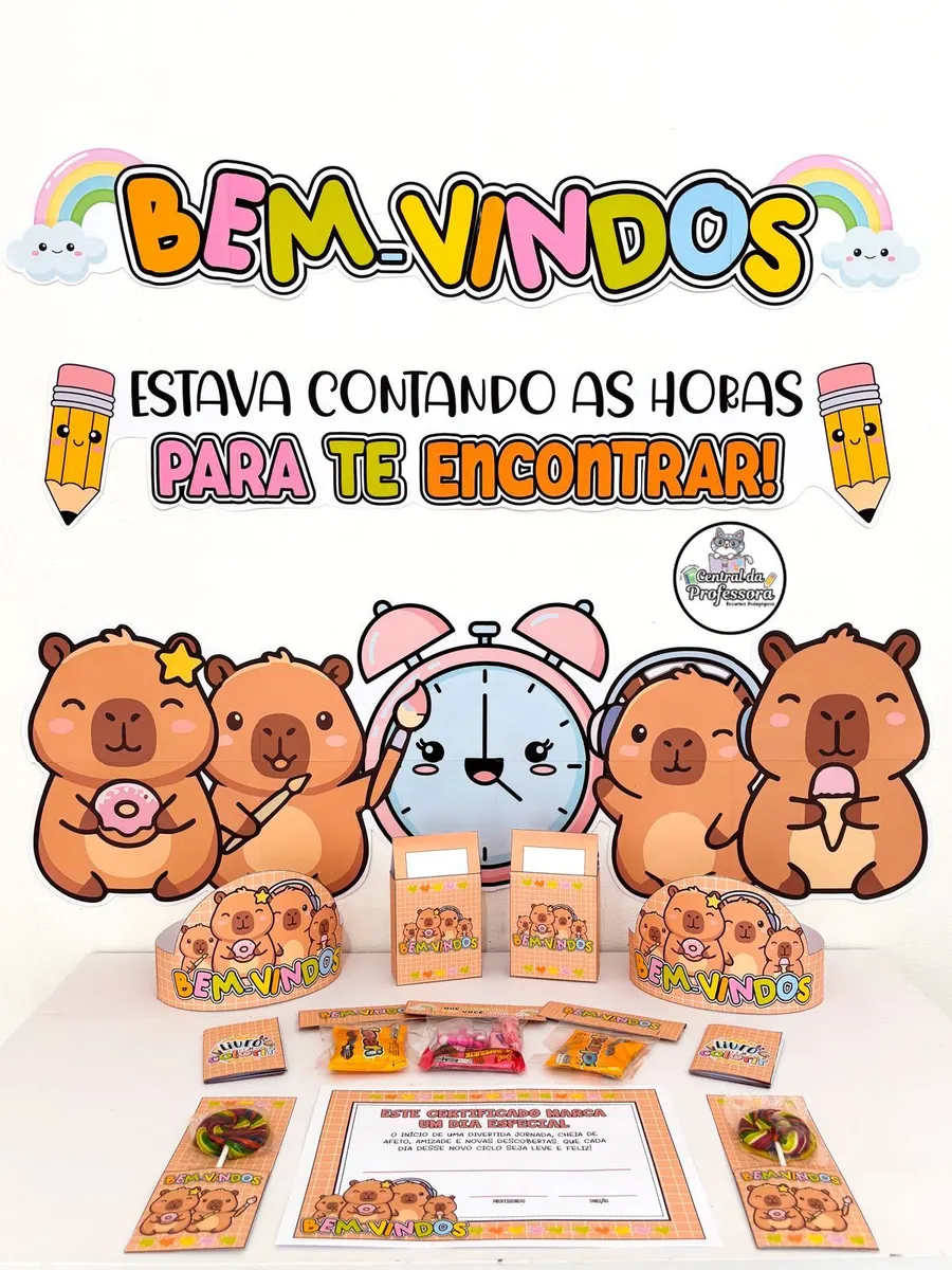 Kit Volta às Aulas – Capivara Cute