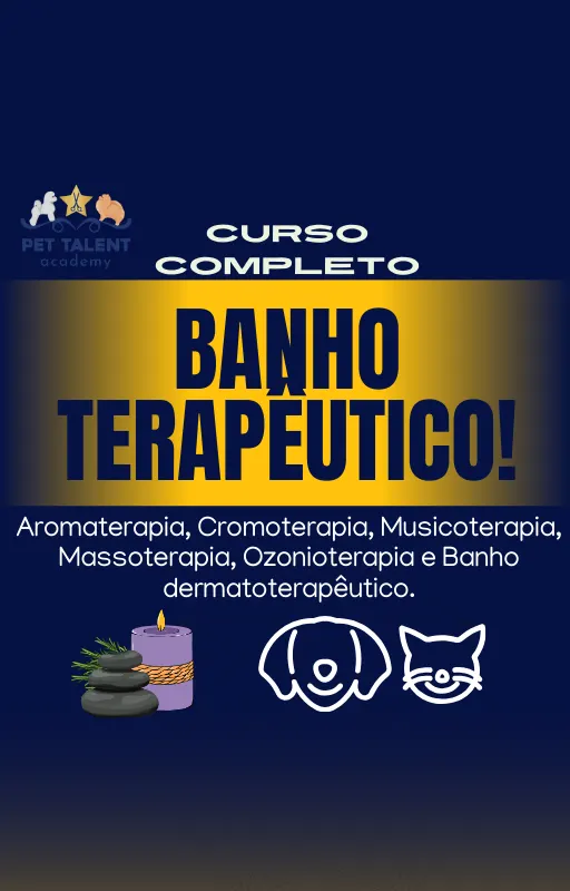 Curso de Banho Terapêutico em cães.