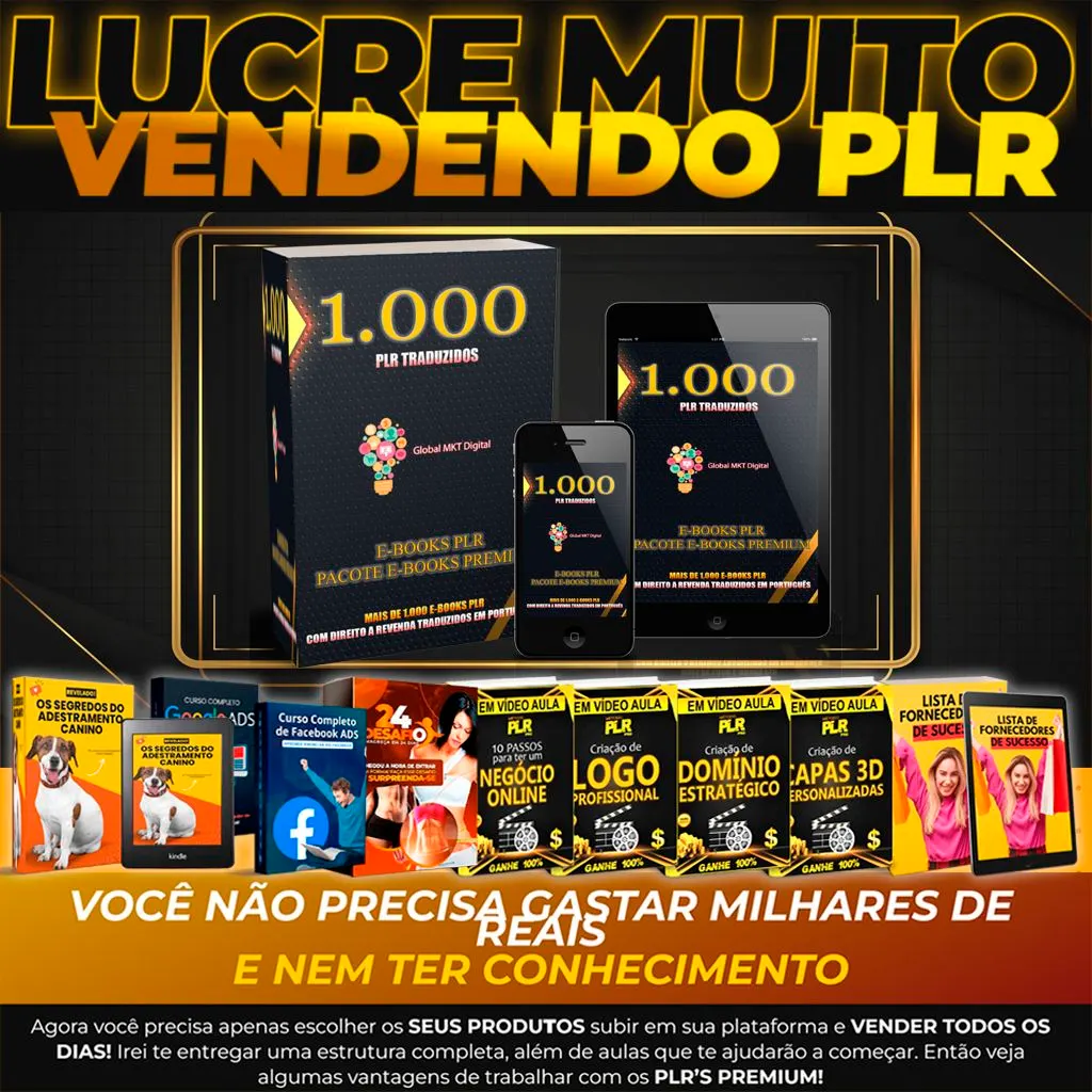 Super Pack +1000 PLR - Global MKT Digital