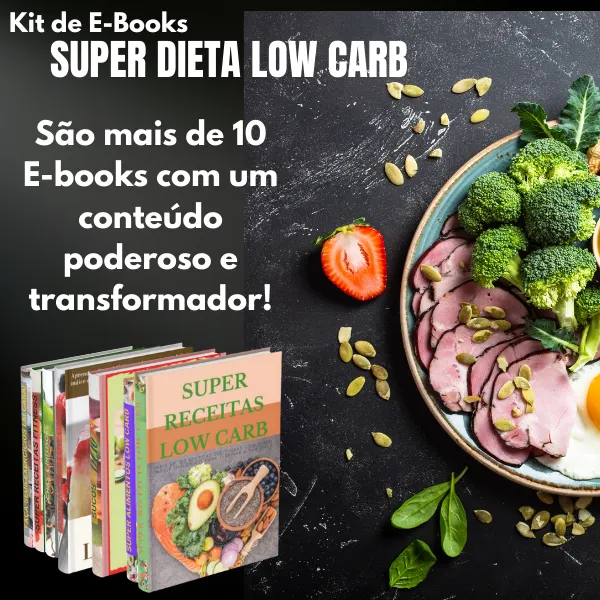 KIT DE E-BOOKS SUPER DIETA LOW CARB