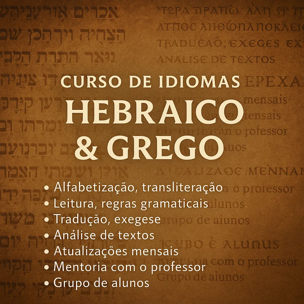 CURSO DE IDIOMAS BÍBLICOS: HEBRAICO & GREGO 1.0