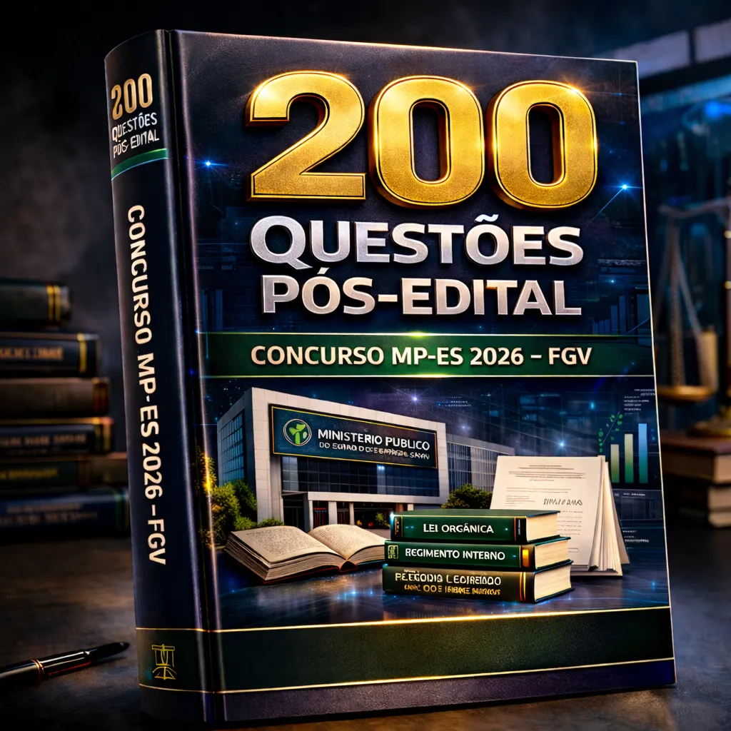 Concurso Ministério Público do Estado do Espírito Santo (MP-ES 2026) – 200 Questões Pós-Edital – FGV – (Código de Ética • Resolução CNMP nº 261/2023 • Agenda 2030 • Objetivos de Desenvolvimento Susten