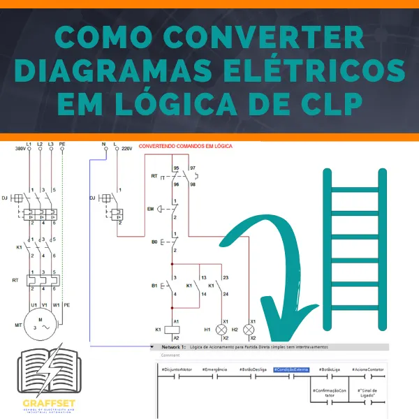Como converter diagramas elétricos em lógica de CLP