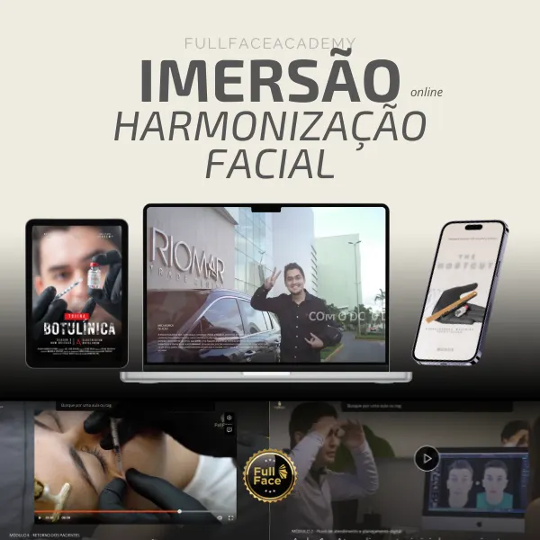 Imersão Online Harmonização Facial – 3 Aulas para alavancar sua carreira profissional.