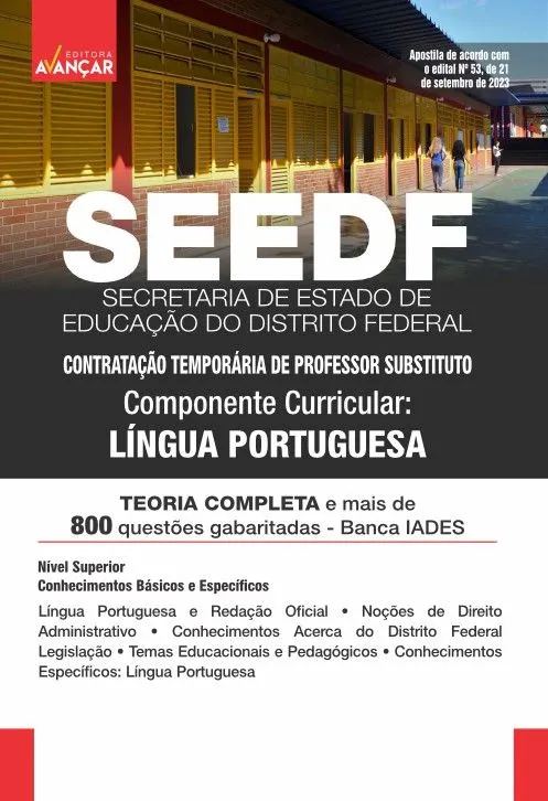 Apostila Concurso SEEDF 2023 Professor Temporário Língua Portuguesa