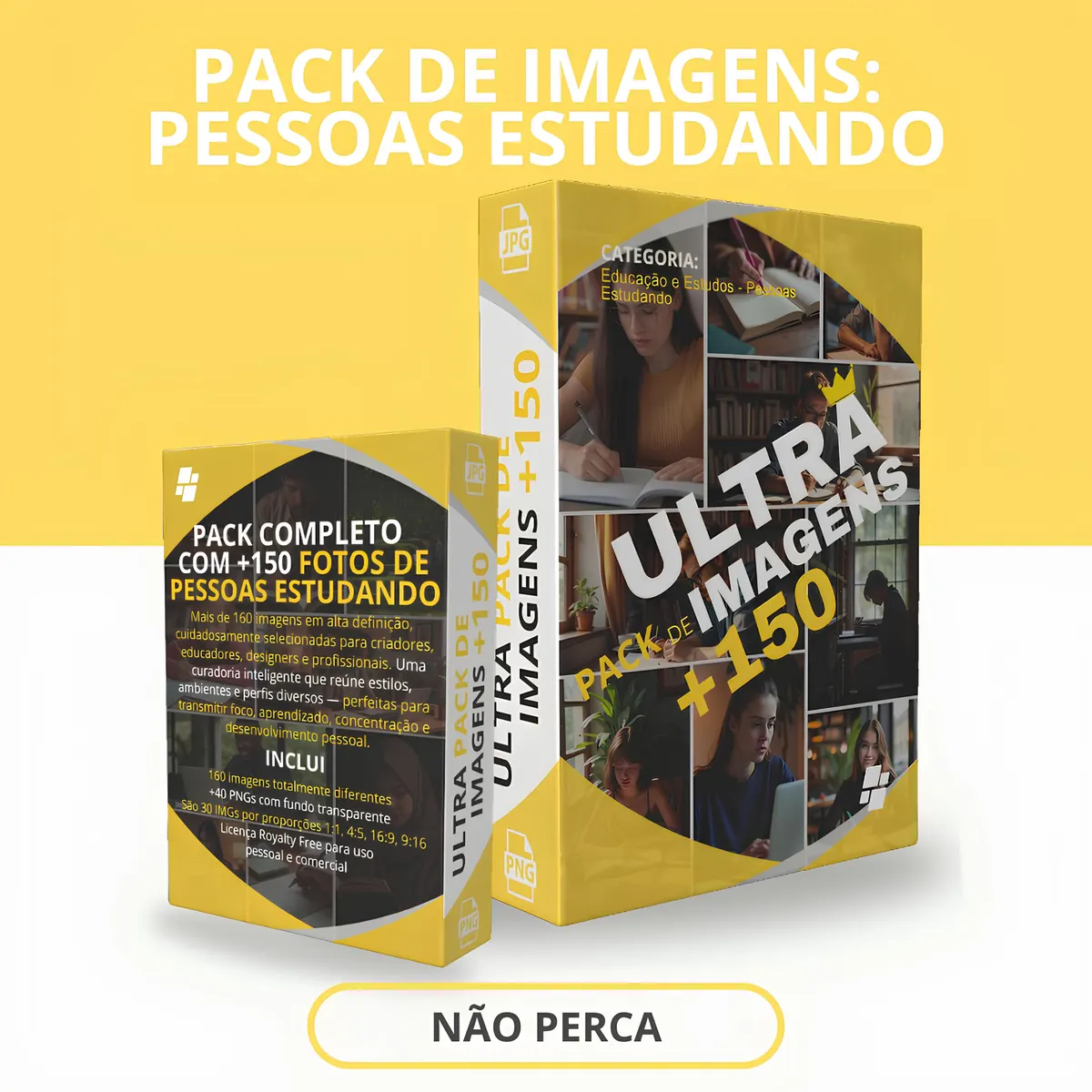 Pacote de Imagens - Pessoas Estudando