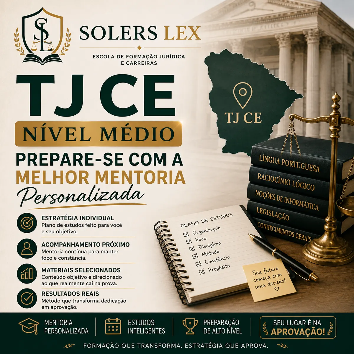 TJ CE Nível Médio: Prepare-se com a Melhor Mentoria Personalizada