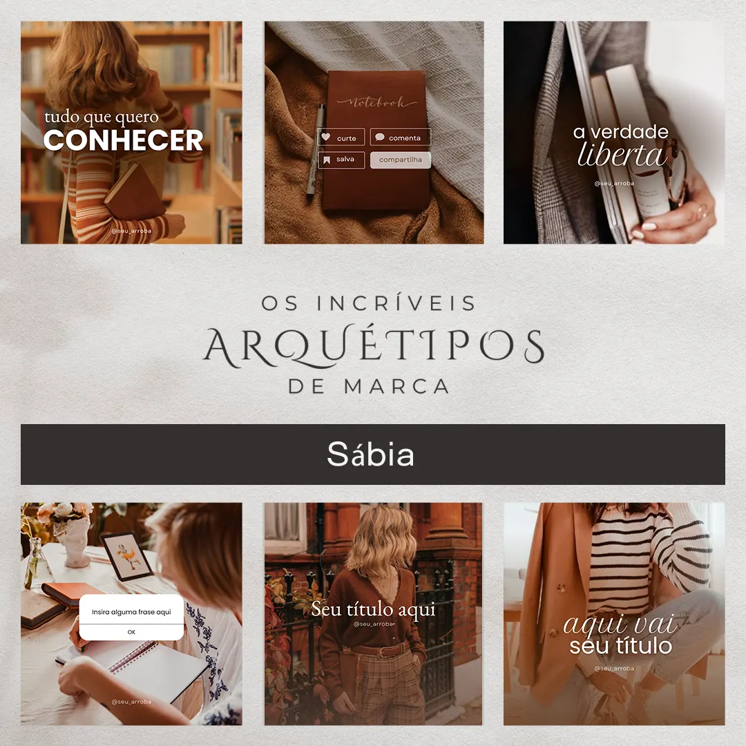 Pack Canva Arquétipo da Sábia