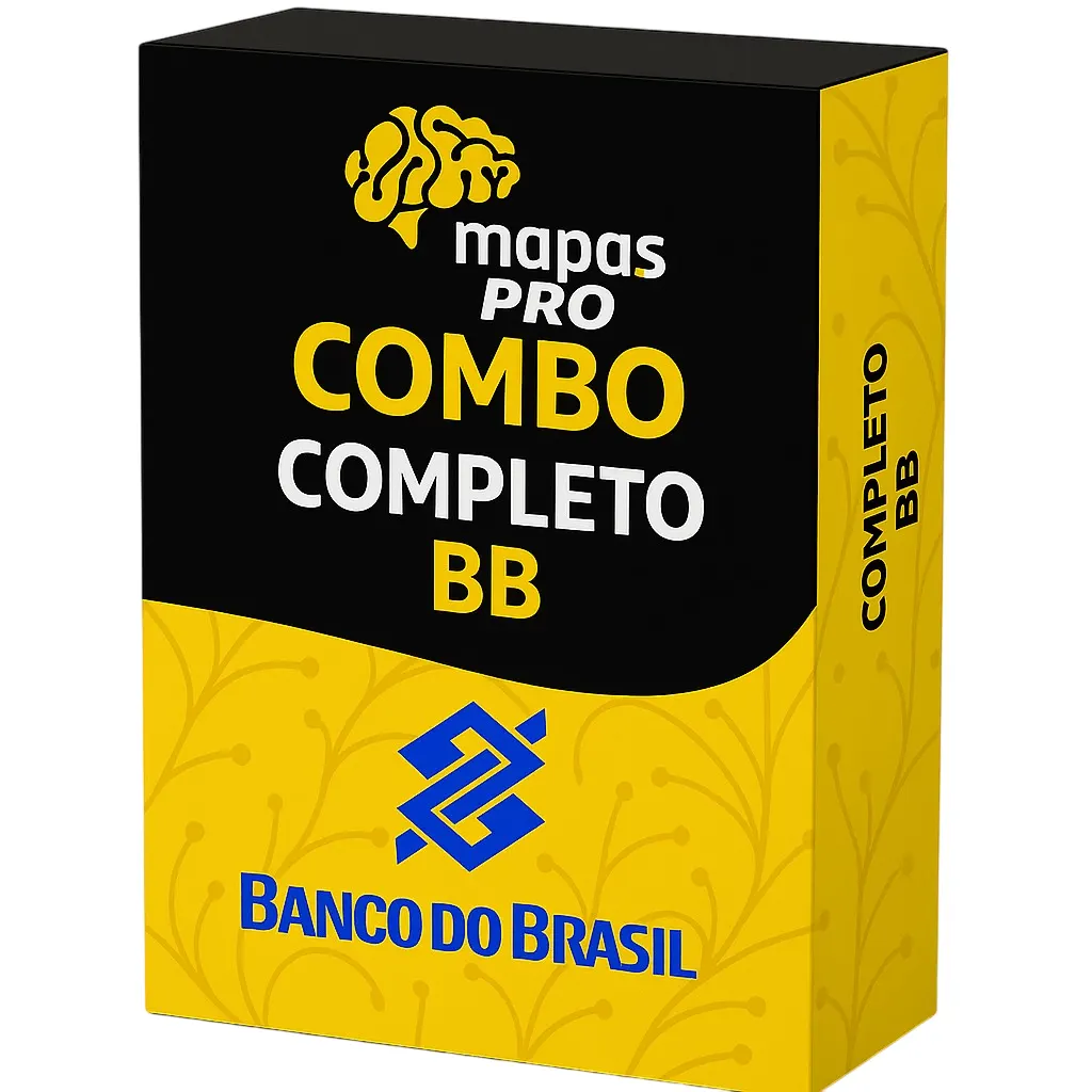 Combo Banco do Brasil - BB - Mapas Mentais e Resumos Esquematizados