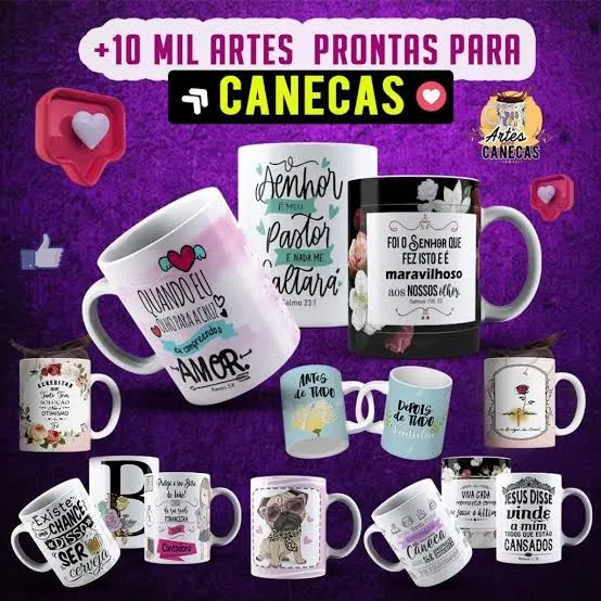 +10 Mil Artes Para CANECAS PERSONALIZADAS