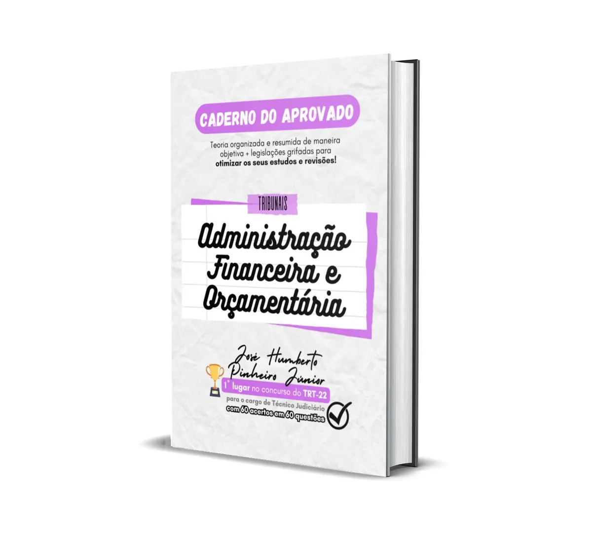 [CADERNO] Administração Financeira e Orçamentária / AFO / Orçamento Público - O caderno do 1º LUGAR no concurso do TRT-PI
