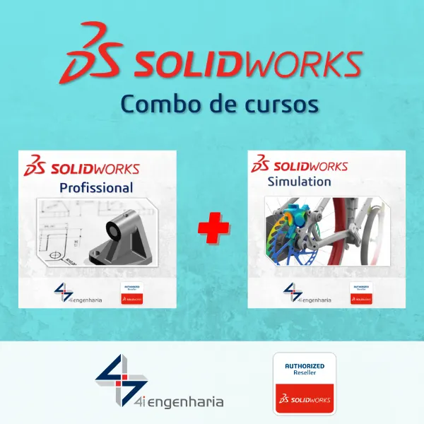 Cursos SOLIDWORKS Profissional e SOLIDWORKS Simulation