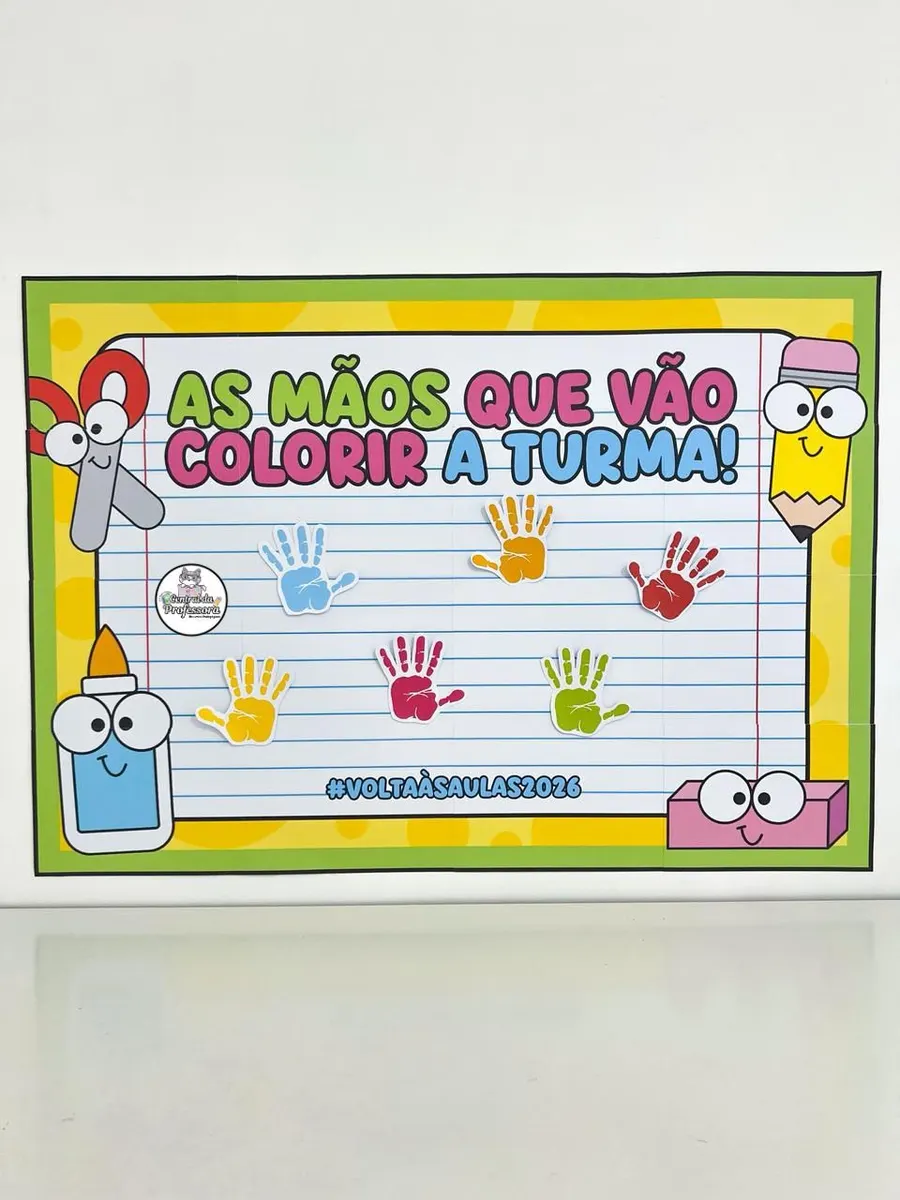 Cartaz Colaborativo Volta às Aulas 2026