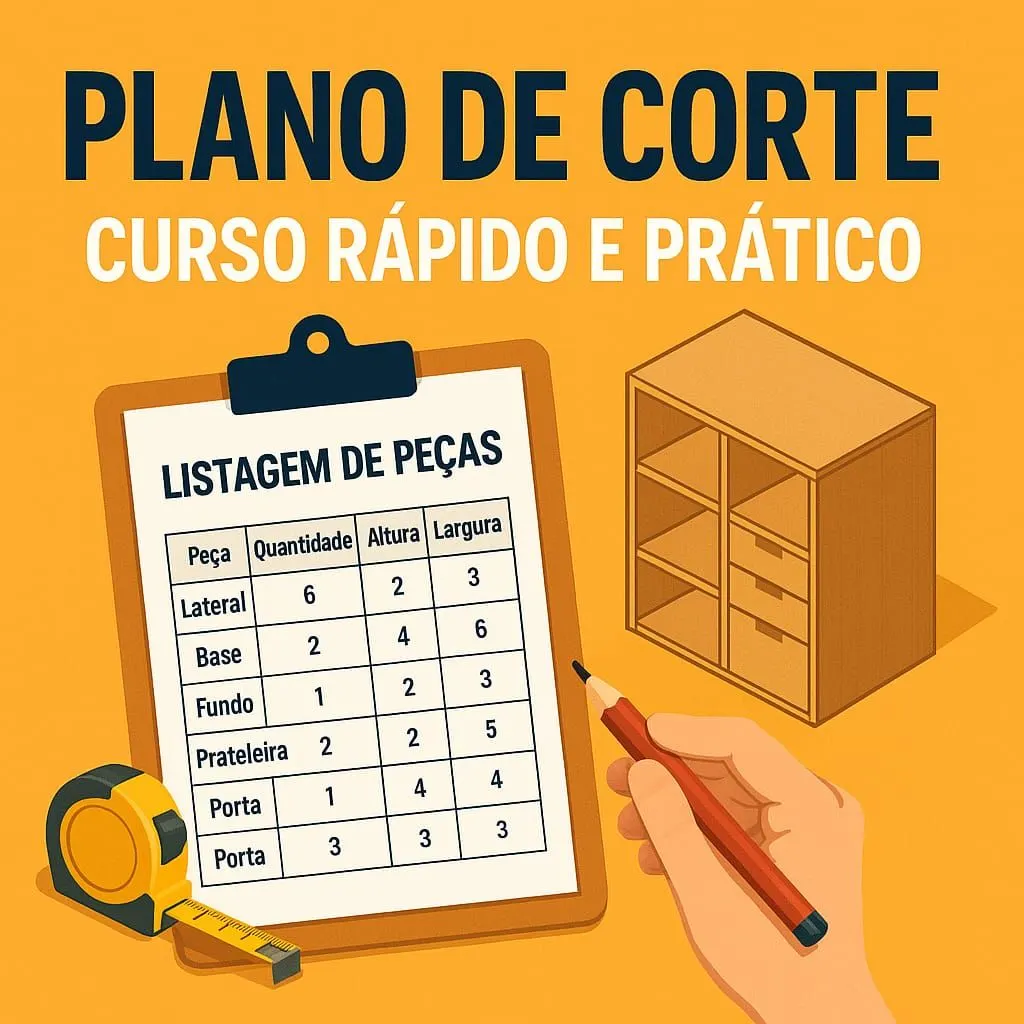 PLANO DE CORTE (LISTAGEM DE PEÇAS PARA MOVEIS)