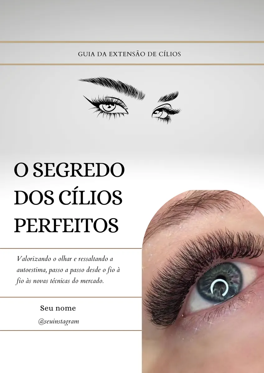 TENHA UMA PROFISSÃO! Do básico ao avançado sobre extensão de cílios.
