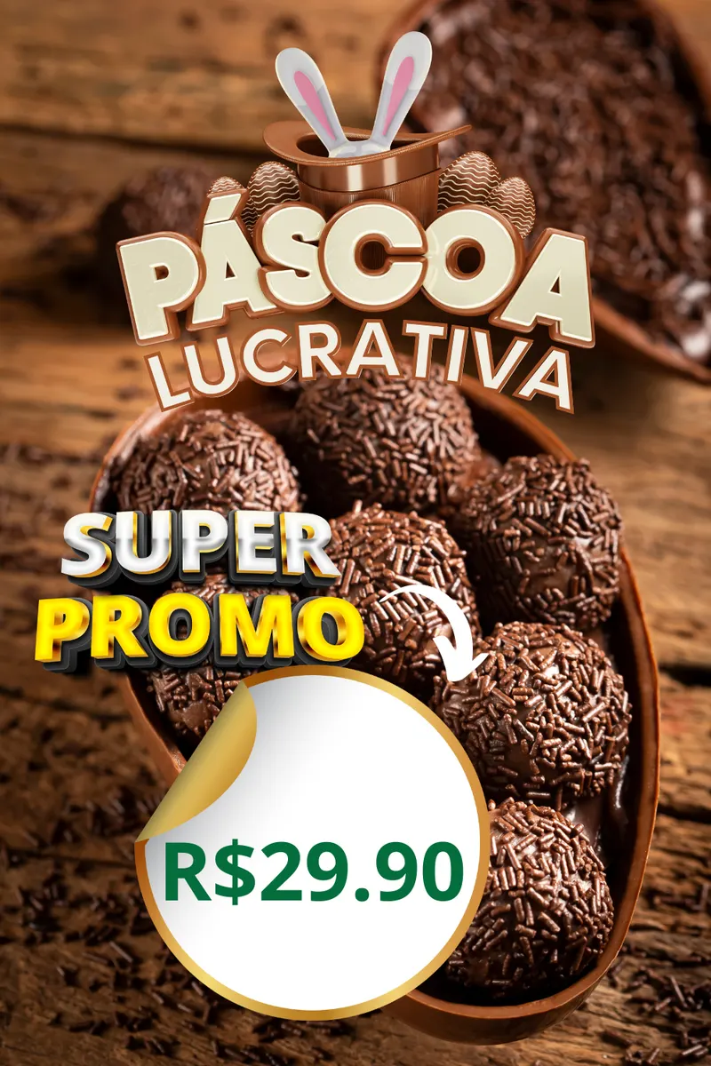 Páscoa Lucrativa FÁBRICA DE RENDA EXTRA COM CHOCOLATES