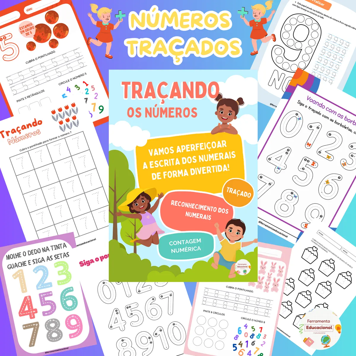 📚 APOSTILA DE ATIVIDADES TRAÇANDO OS NÚMEROS 📔