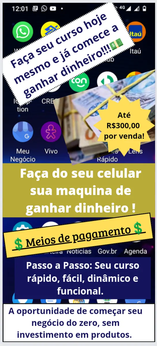 Meios de Pagamento - Seu celular, sua fonte de renda!