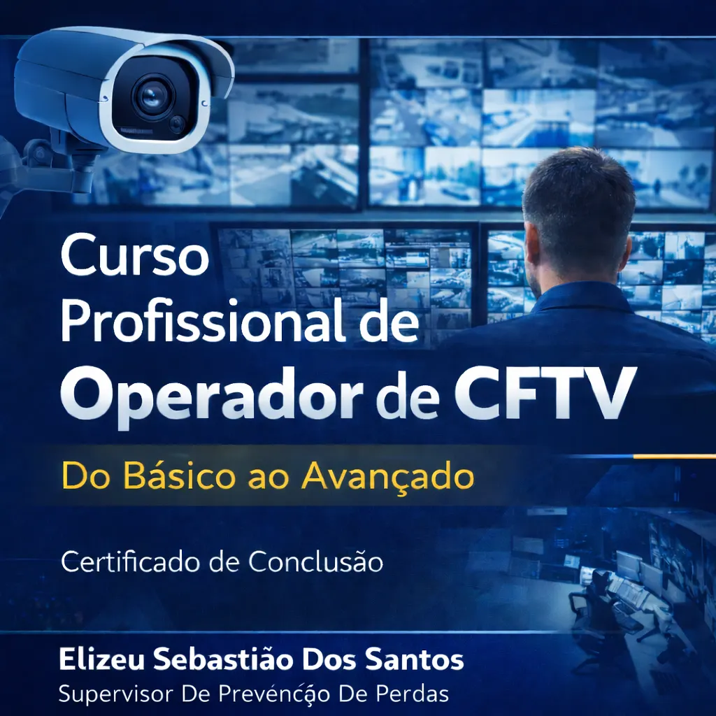 Formação Completa em Operador de CFTV + Certificado Profissional