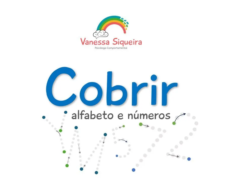 Atividade para cobrir alfabeto e números