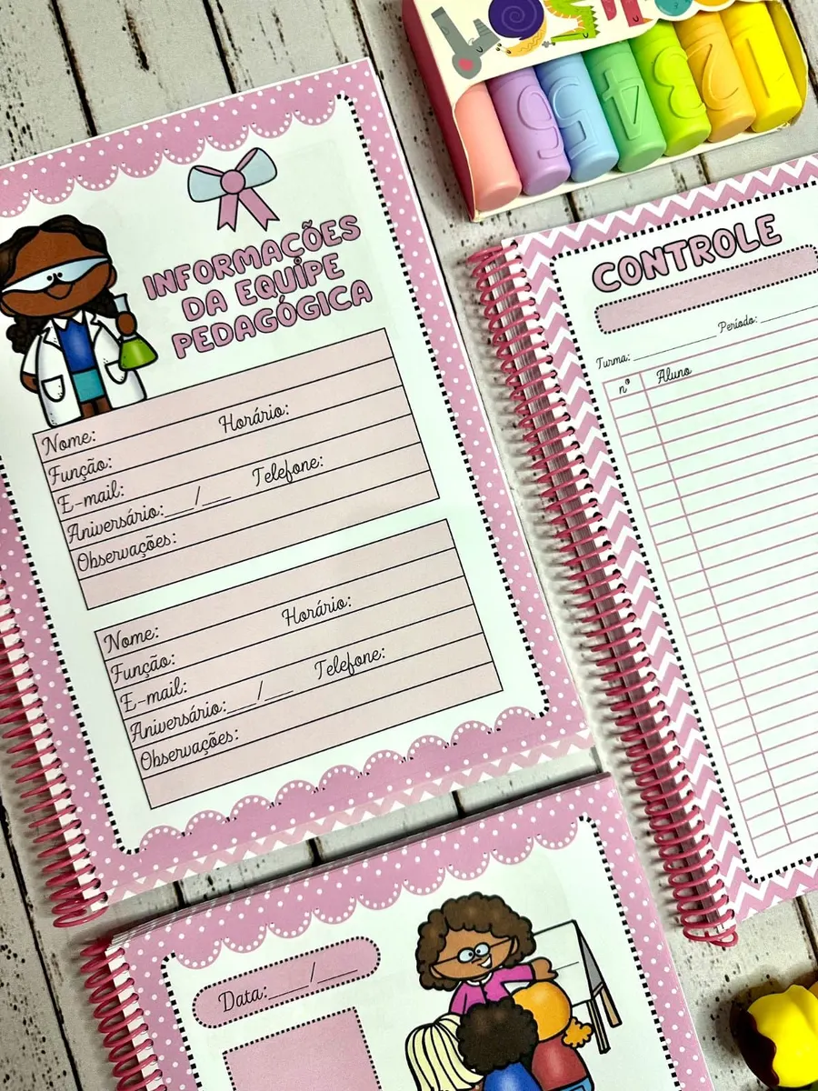 Caderno organizador da professora ( 2024)
