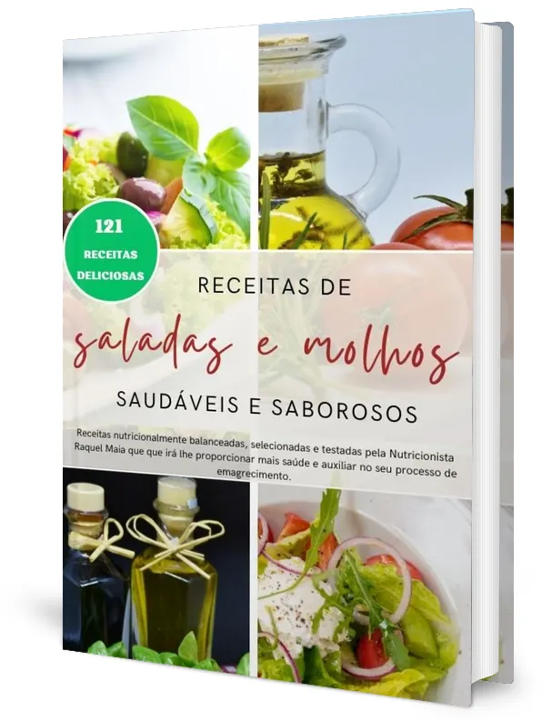 Ebook 121 receitas de saladas e molhos saudáveis, saborosos e práticas