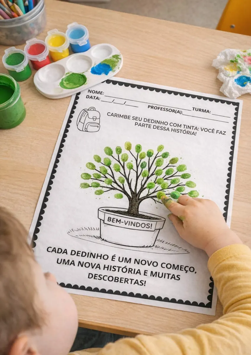 Carimbo de Dedinhos volta as aula