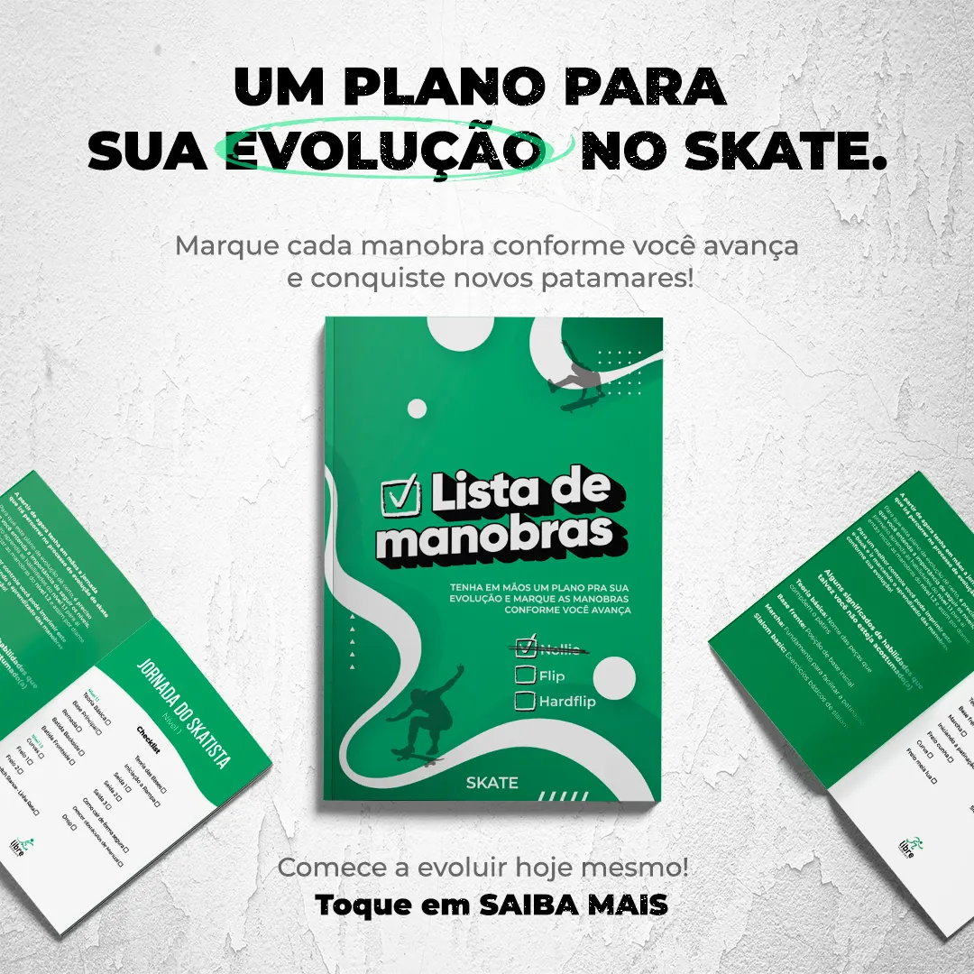 E-BOOK + SHEETS - LISTA DE MANOBRAS SKATE