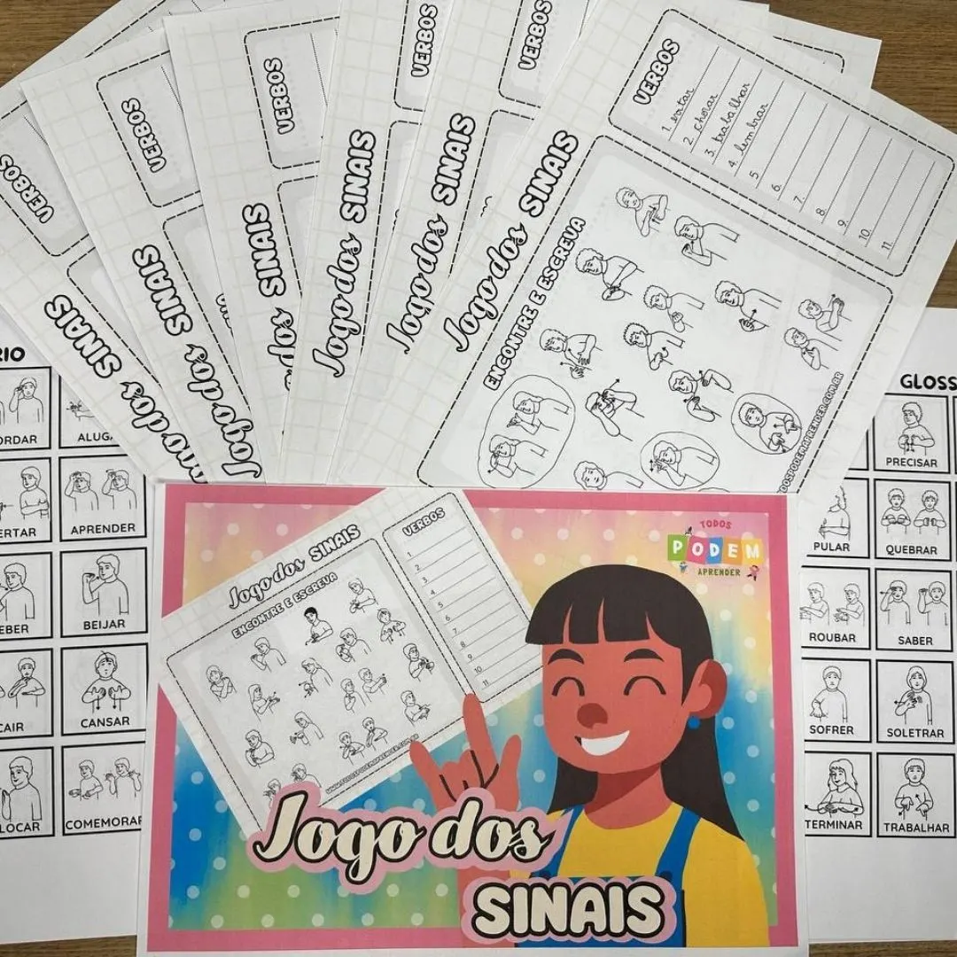 JOGO DOS SINAIS: VERBOS EM LIBRAS - SF