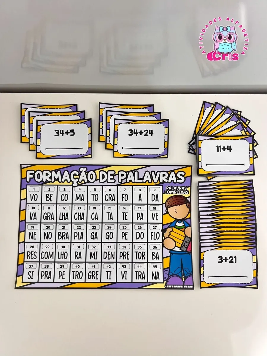 PRANCHA FORMAÇÃO DE PALAVRAS COMPLEXAS