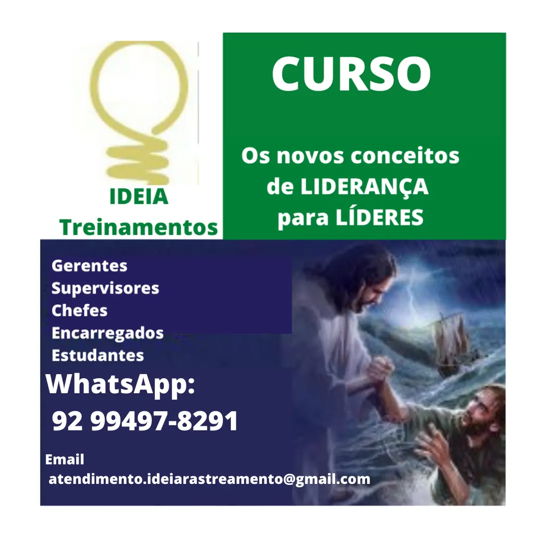 CURSO DE NOVOS CONCEITOS DE LIDERANÇA PARA NOVOS LÍDERES