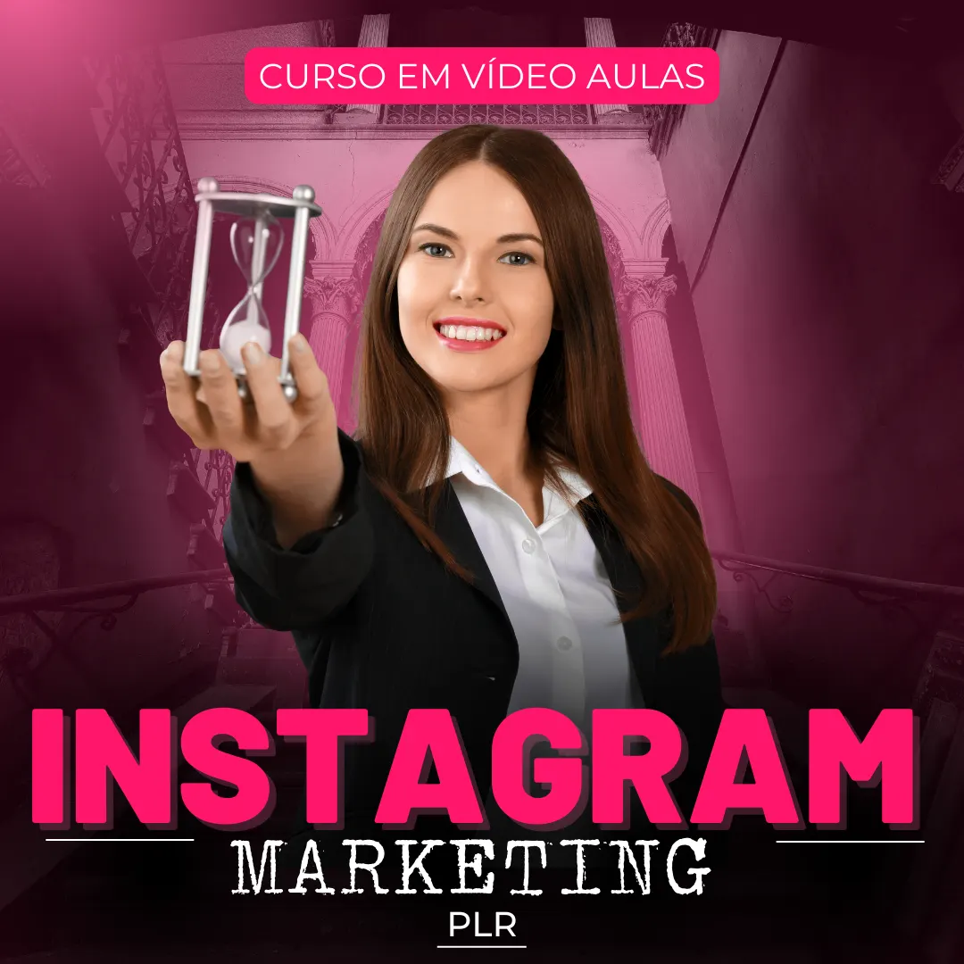 PLR COMPLETO CURSO INSTAGRAM MARKETING + PÁGINA DE VENDAS + 2 BÔNUS