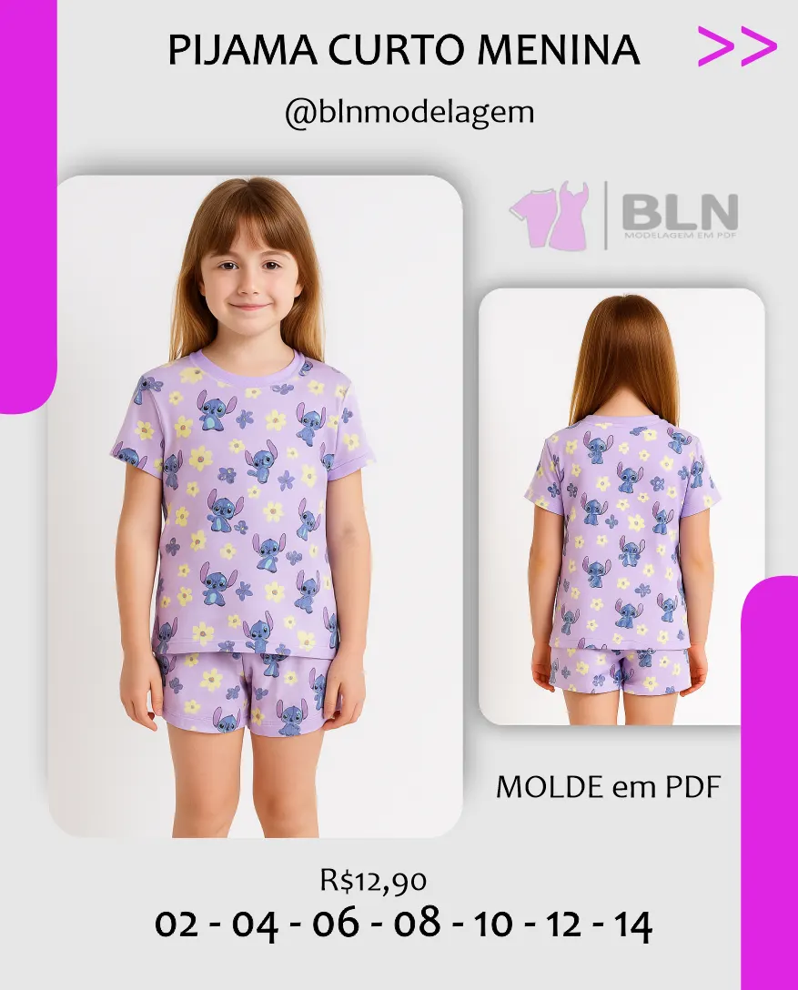 PIJAMA CURTO MENINA