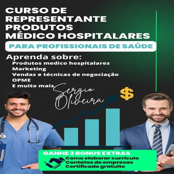 CURSO DE REPRESENTANTE DE PRODUTOS MEDICO HOSPITALARES PARA PROFISSINAIS DE SAÚDE