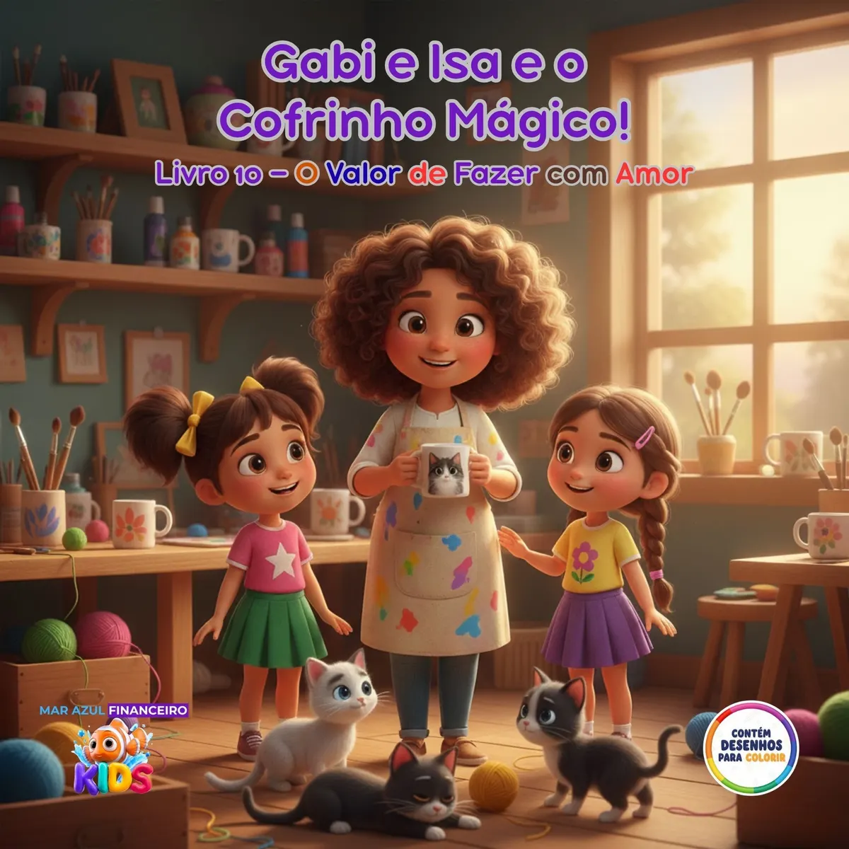 Gabi & Isa e o Cofrinho Mágico – Livro 10: O Valor de Fazer com Amor | Educação Financeira Infantil