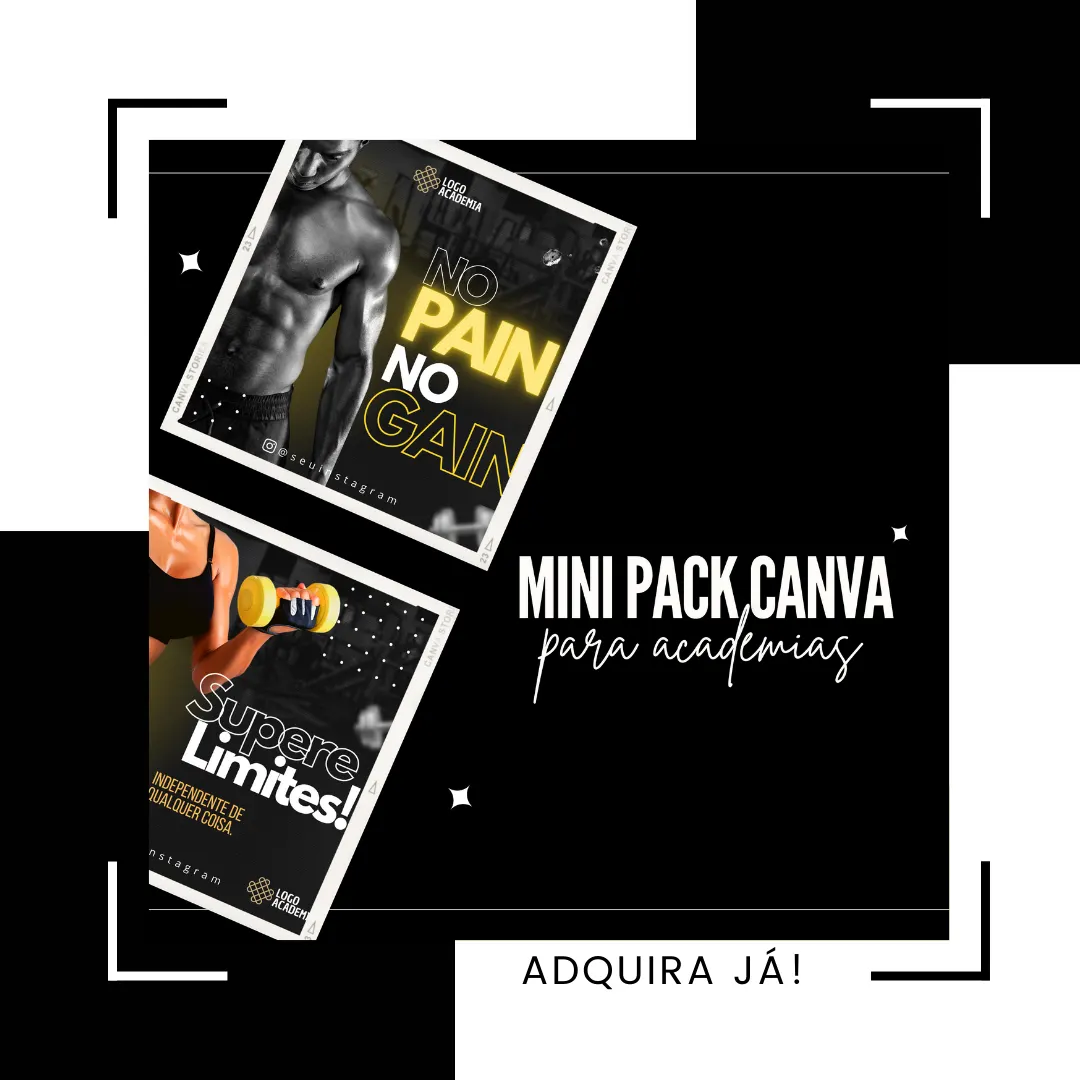 Mini pack canva para Academias.