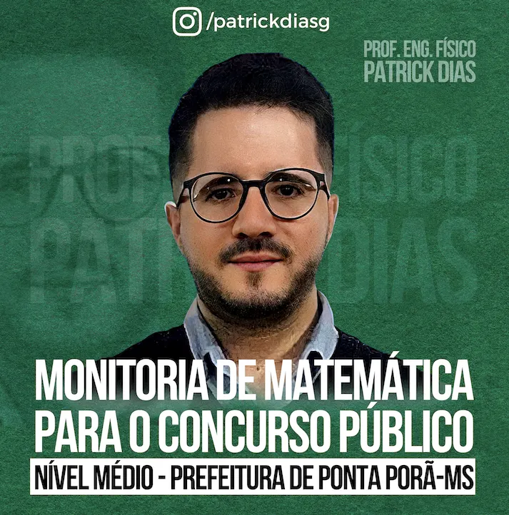 Curso de Matemática para o Concurso Público da Prefeitura de Ponta Porã-Ms