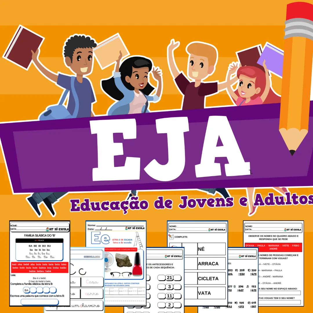 KIT ALFABETIZAÇÃO EJA