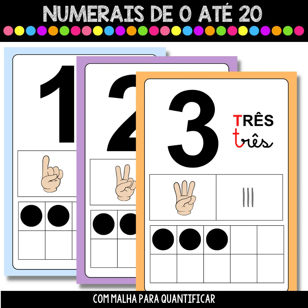 Cartazes - Números até 20
