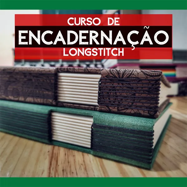 Curso de encadernação - Costura Longstitch