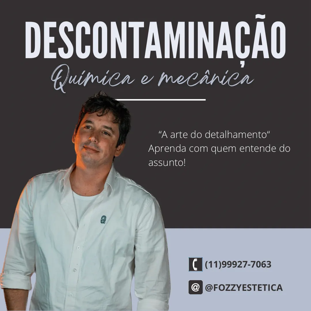 Curso de Descontaminação Química e Mecânica Automotiva