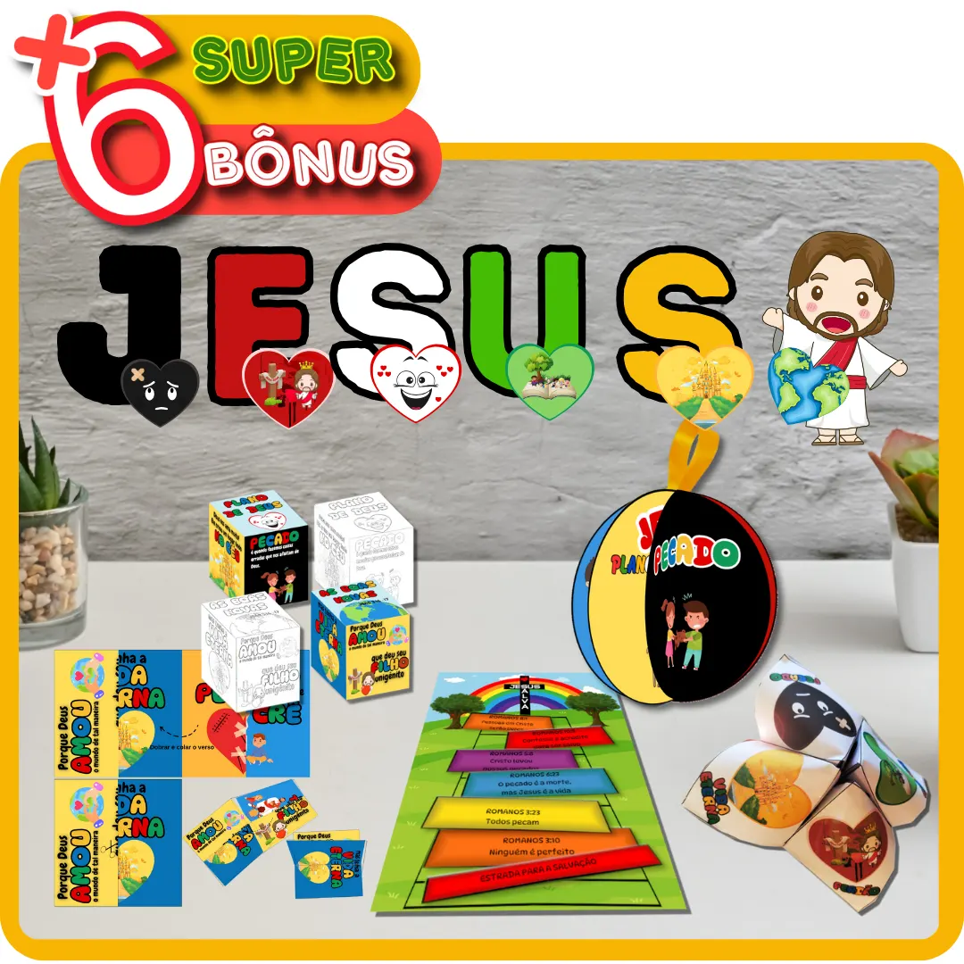 Plano de Salvação - Kit de Evangelismo para Crianças + 6 Bônus