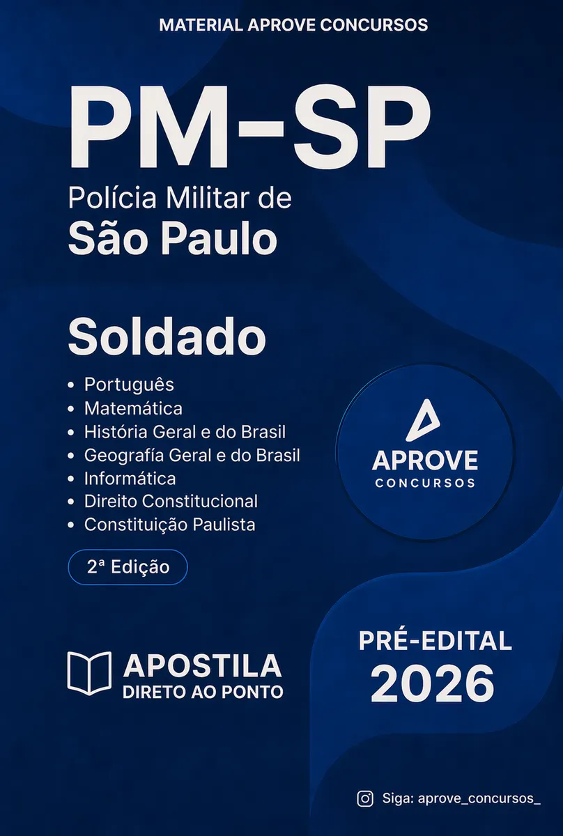 Apostila Soldado PMSP 2026 - Aprove Concursos - 2ª Edição