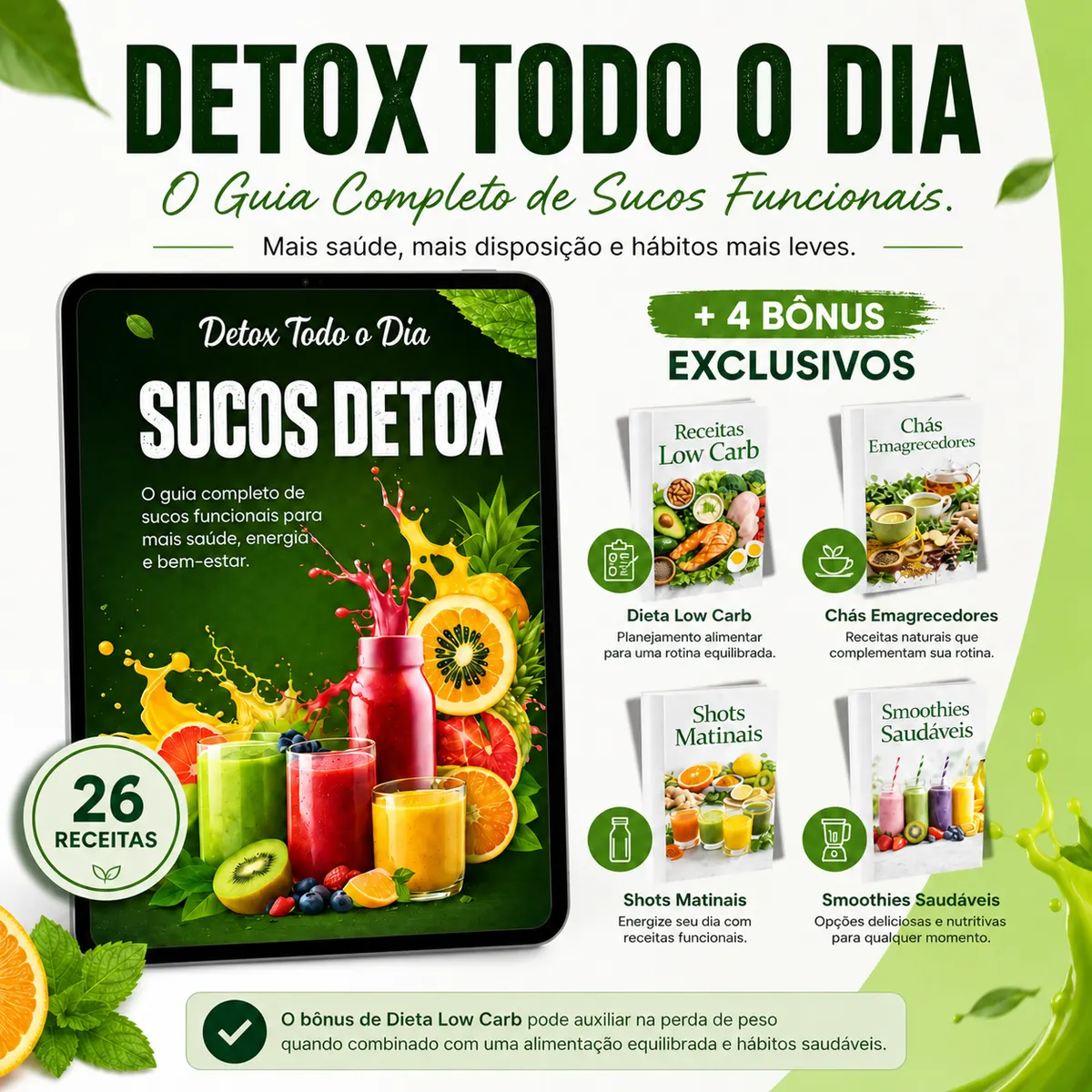 Detox Todo o Dia - O Guia Completo de Sucos Funcionais
