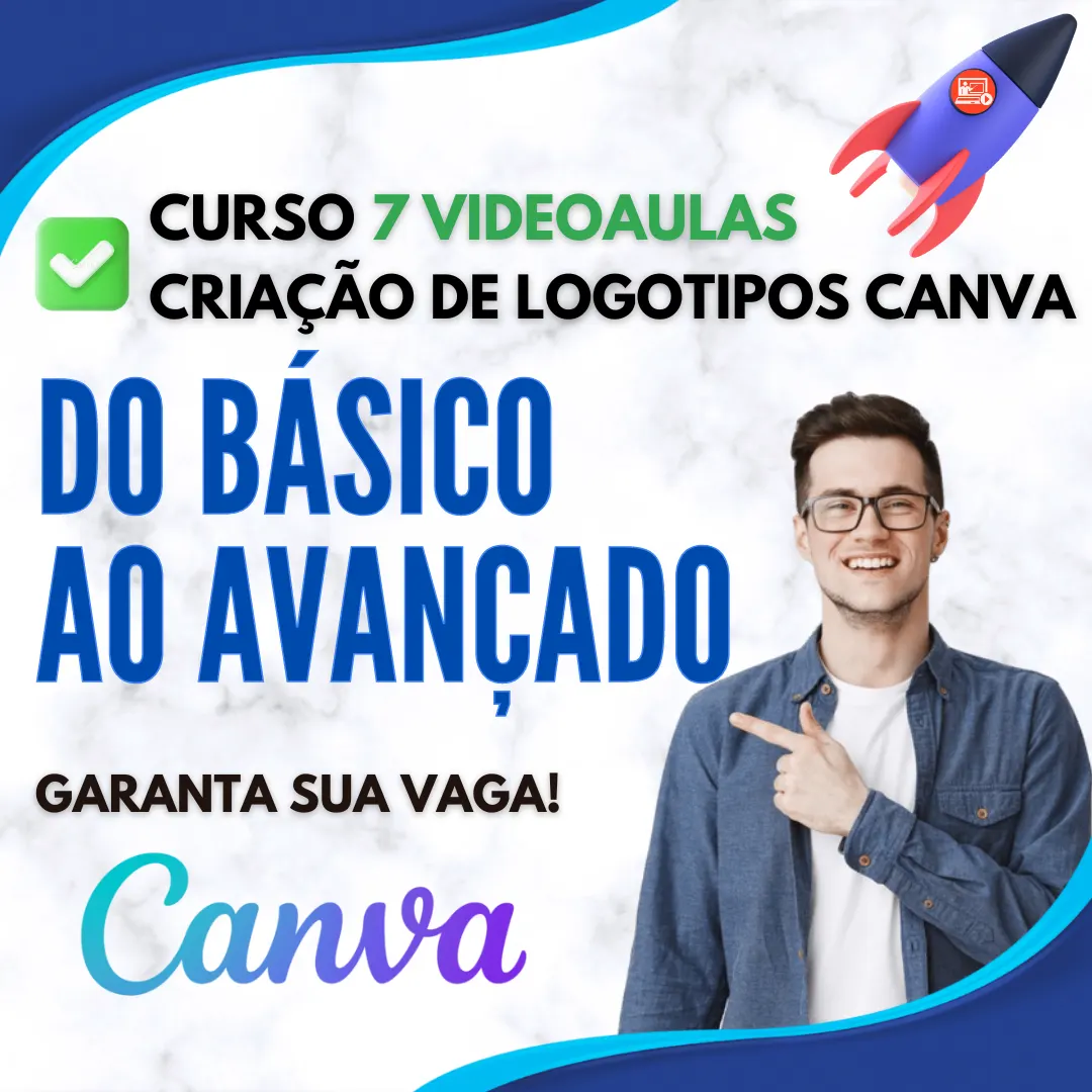Curso - Criação de Logotipos Canva do Básico ao Avançado